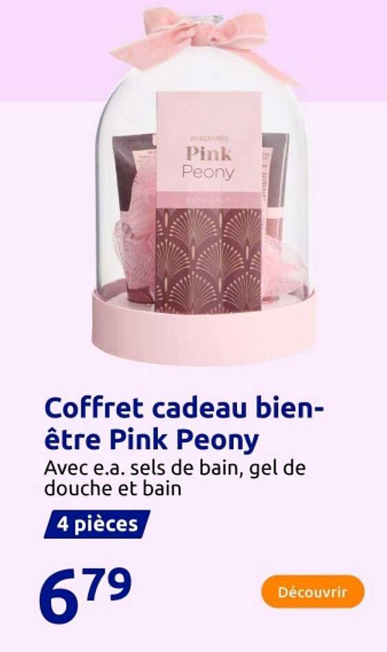 Coffret cadeau bien-être Pink Peony