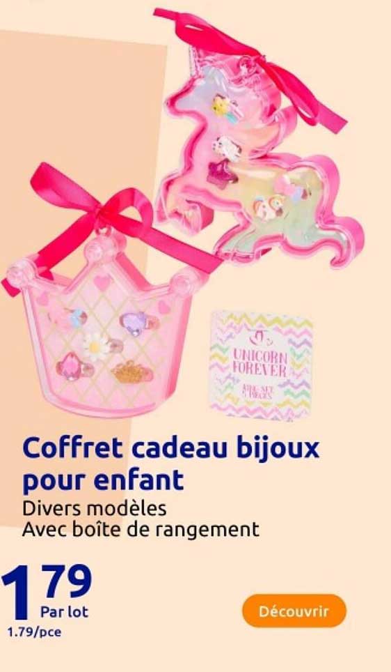 Coffret cadeau bijoux pour enfant