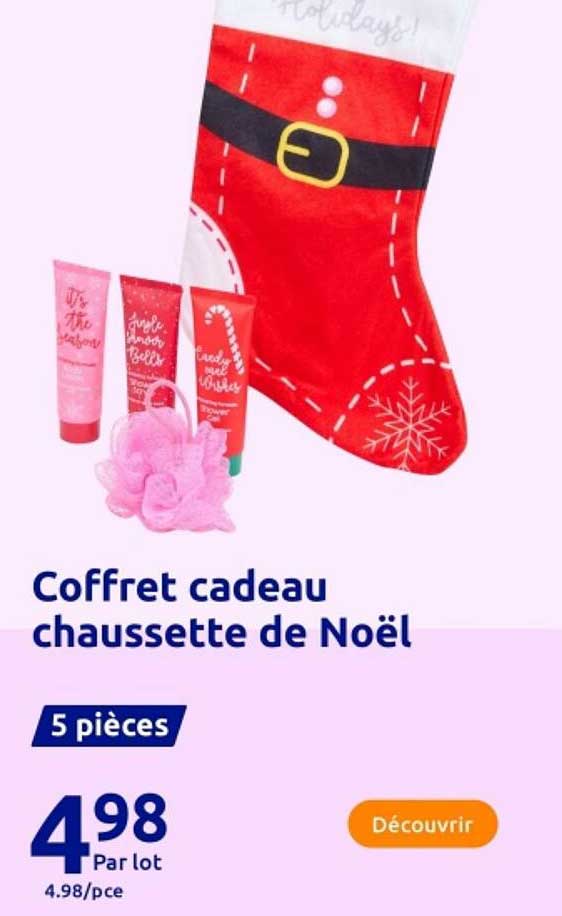 Coffret cadeau chaussette de Noël