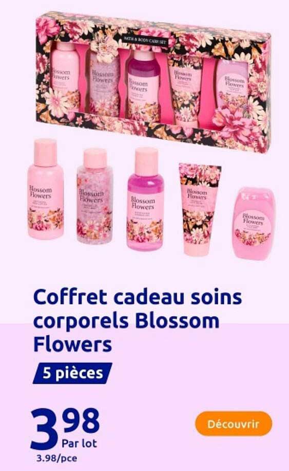 Coffret cadeau soins corporels Blossom Flowers