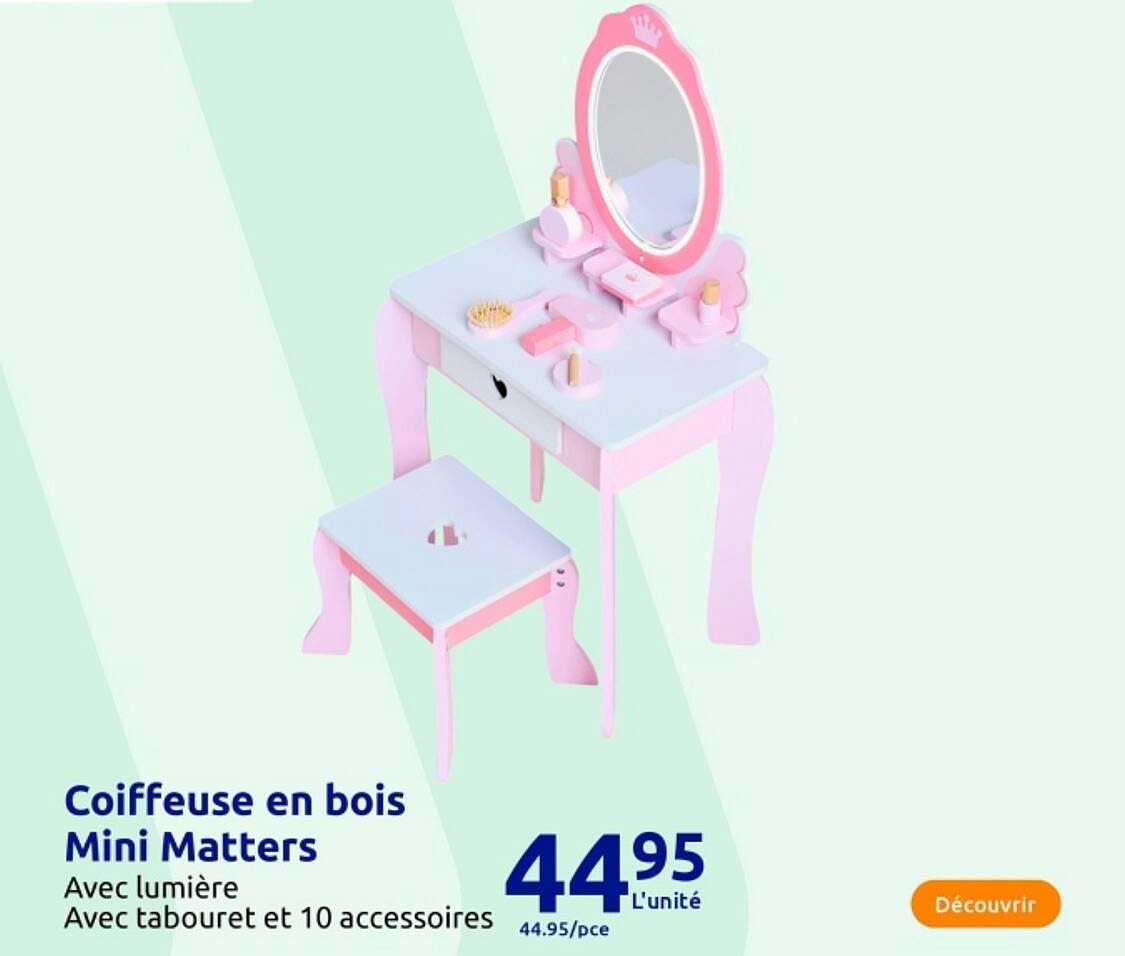 Coiffeuse en bois Mini Matters