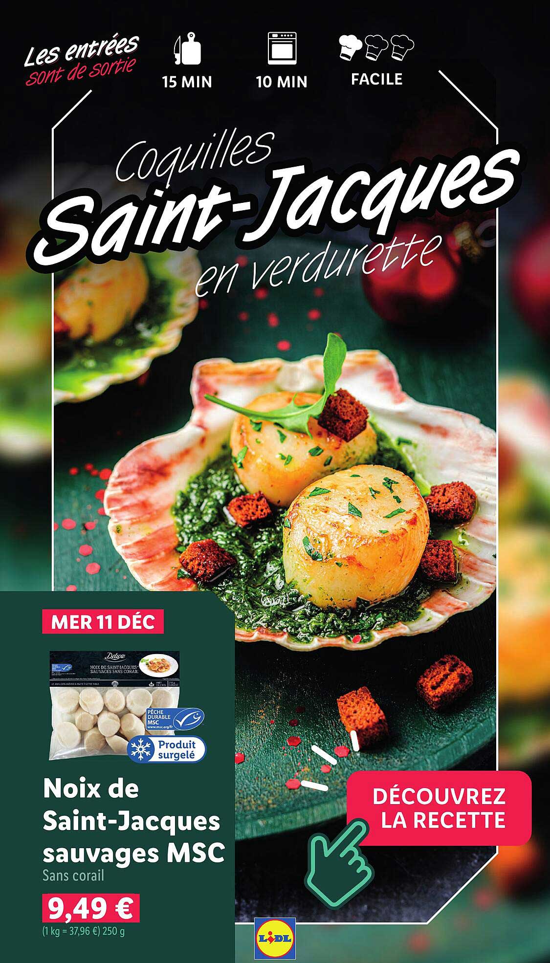 Coquilles Saint-Jacques en verdurette