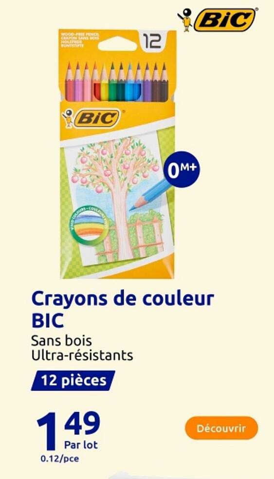 Crayons de couleur BIC