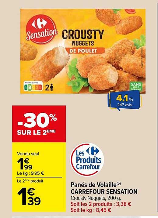 Crousty Nuggets de poulet