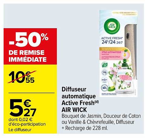 Diffuseur automatique Active Fresh(d) AIR WICK