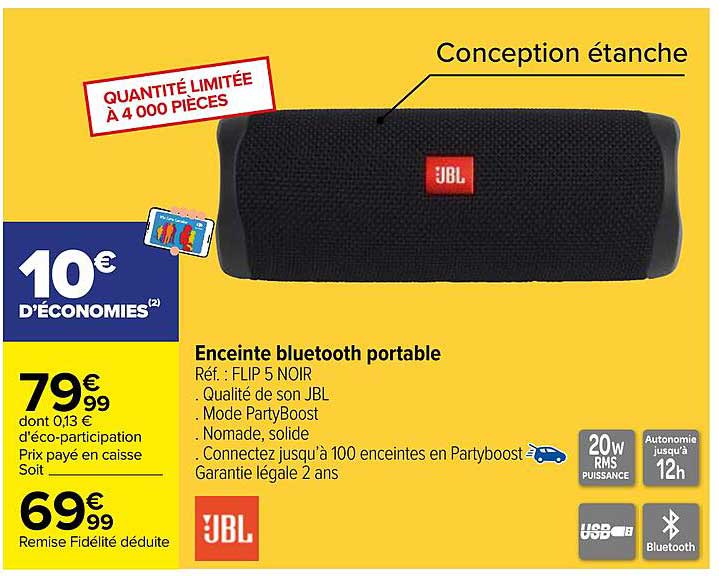 Enceinte bluetooth portable