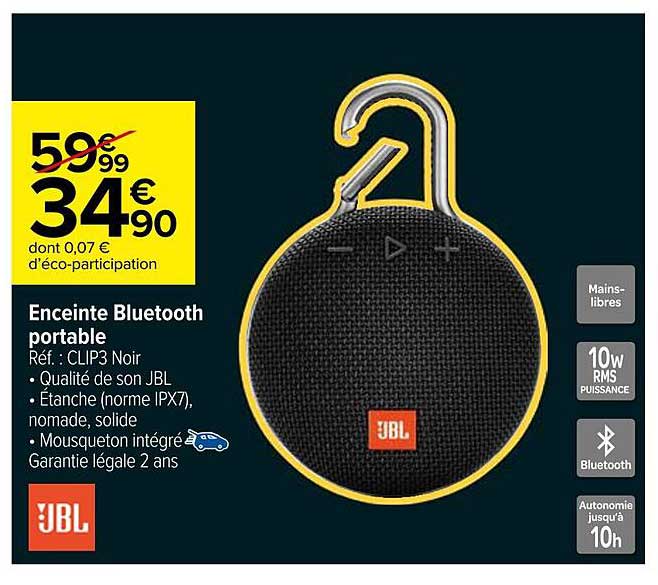 Enceinte Bluetooth portable