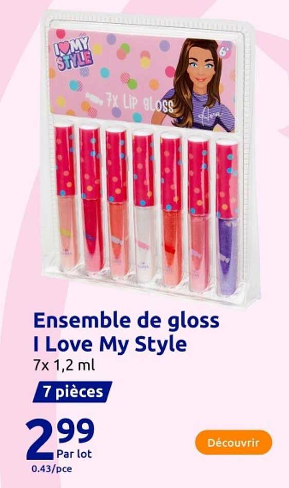 Ensemble de gloss I Love My Style