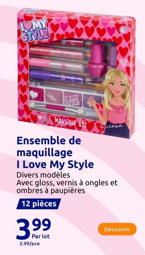 Ensemble de maquillage I Love My Style