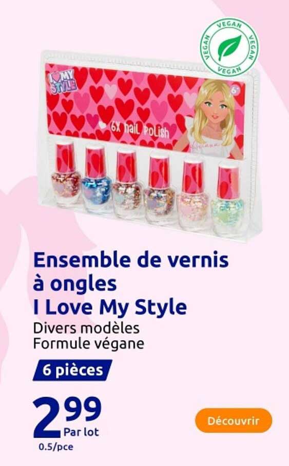 Ensemble de vernis à ongles I Love My Style