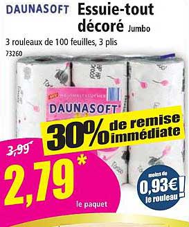 Essuie-tout décoré Jumbo