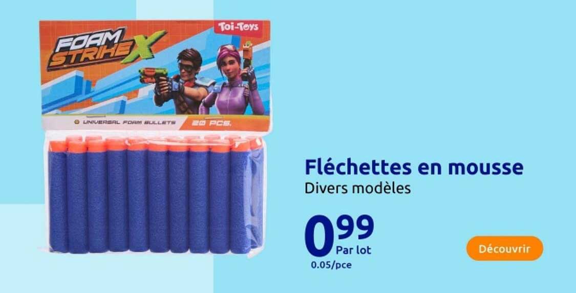 Fléchettes en mousse