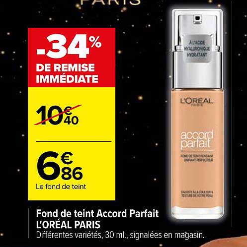 Fond de teint Accord Parfait L'ORÉAL PARIS