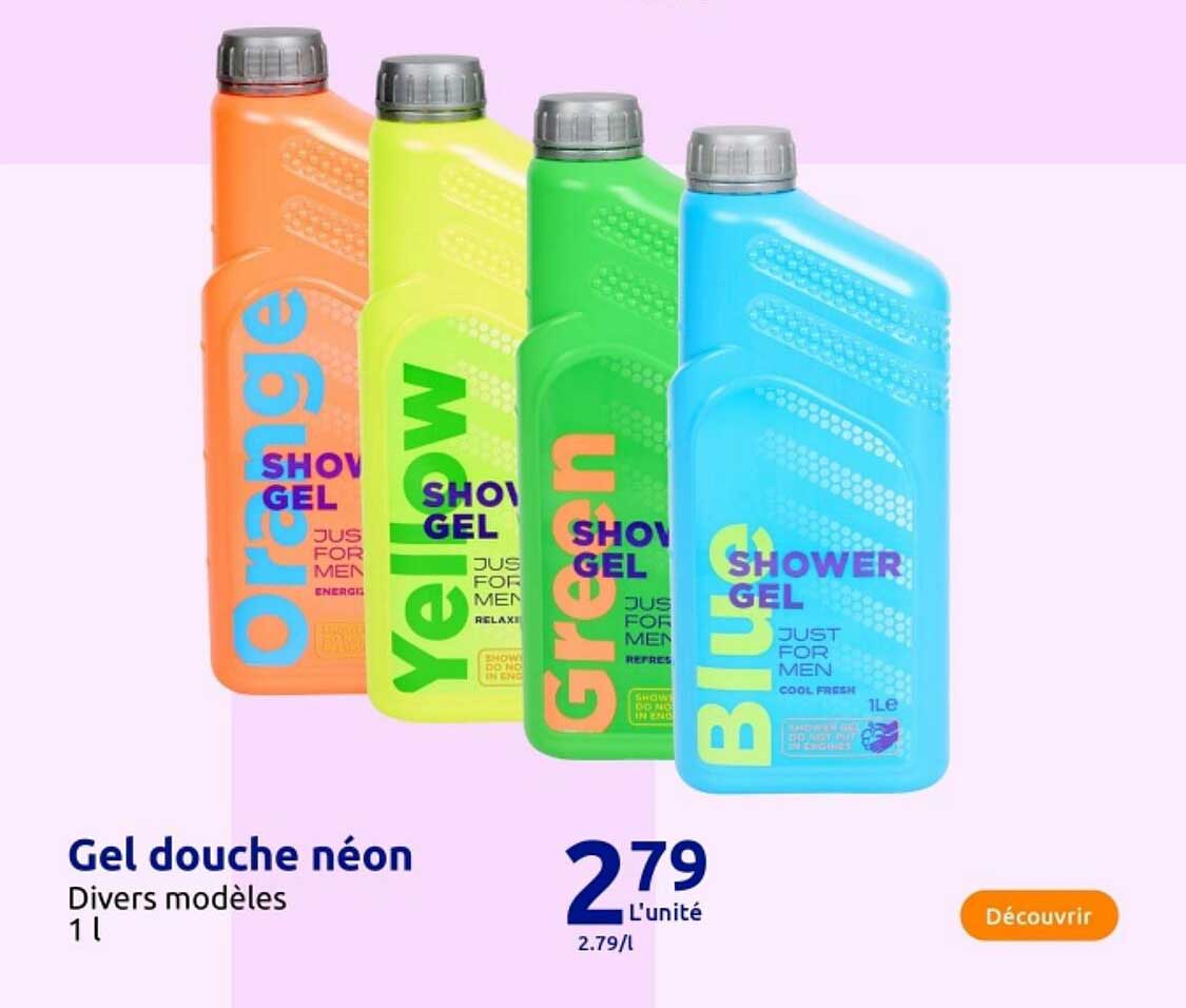 Gel douche néon