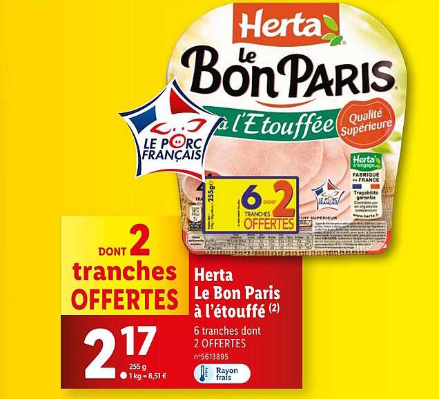 Herta Le Bon Paris à l'étouffée