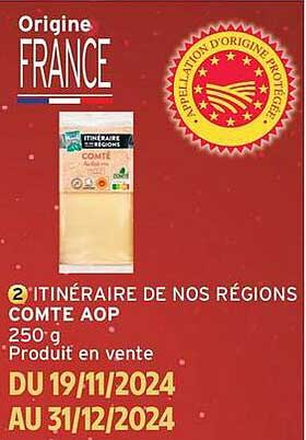 Itinéraire de nos régions Comté AOP