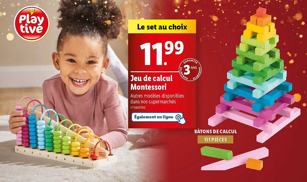 Jeu de calcul Montessori