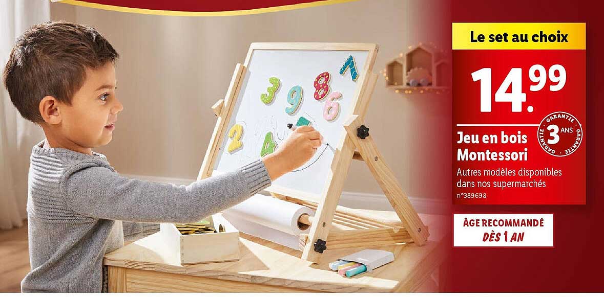 Jeu en bois Montessori