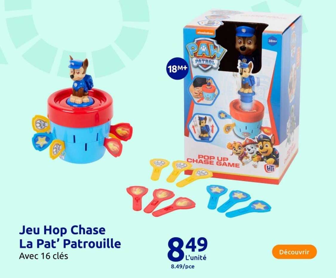 Jeu Hop Chase La Pat' Patrouille