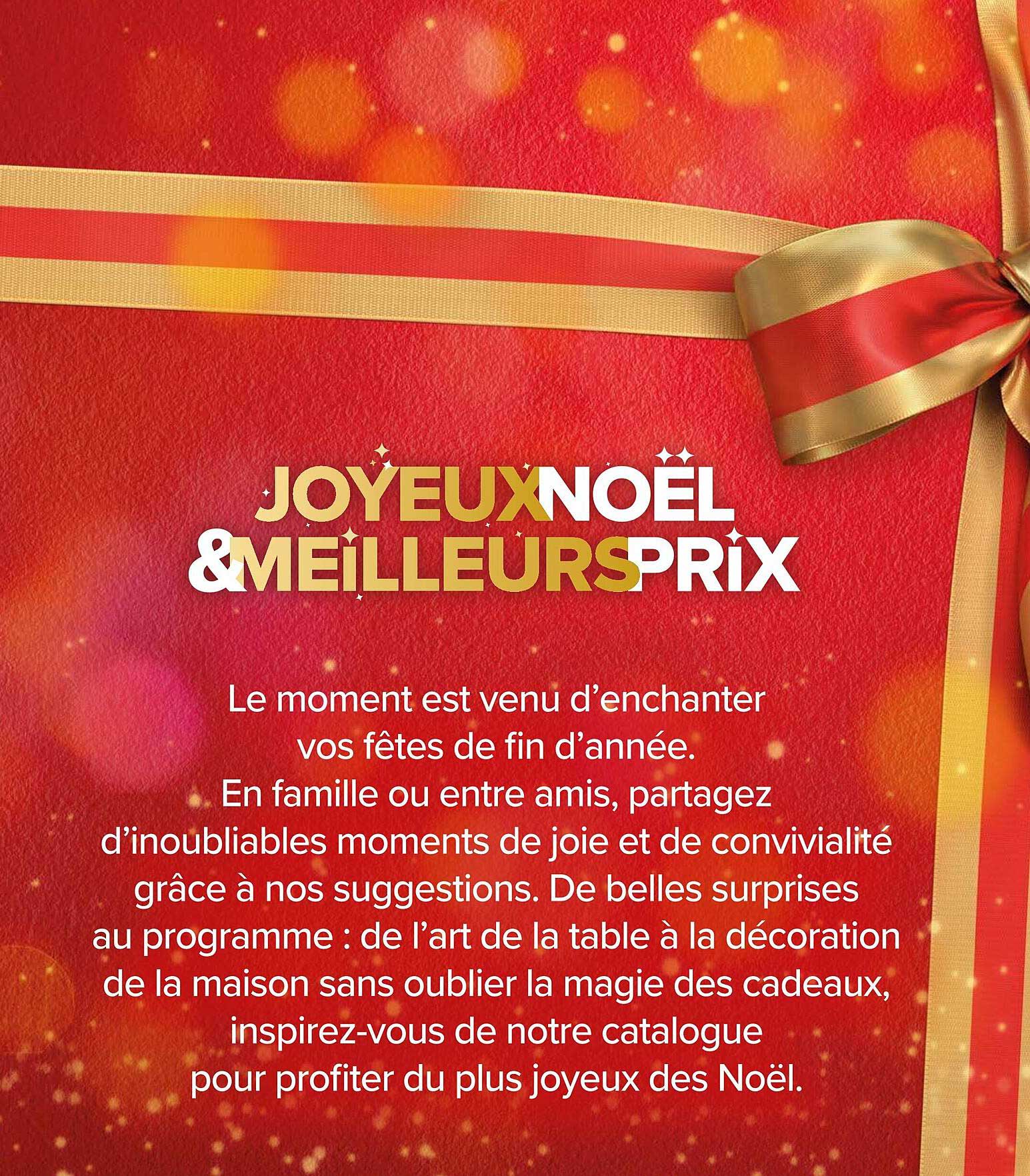 JOYEUX NOËL & MEILLEURS PRIX