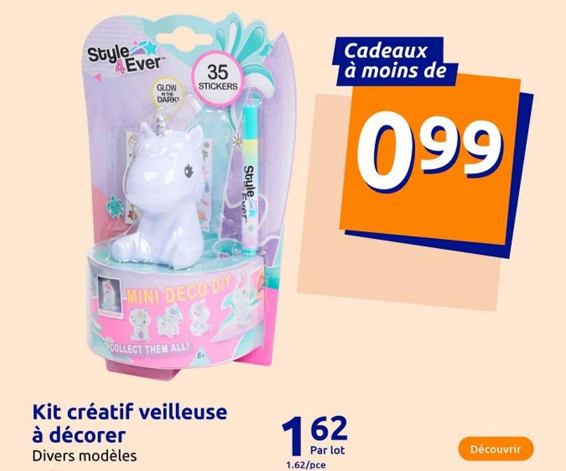 Kit créatif veilleuse à décorer