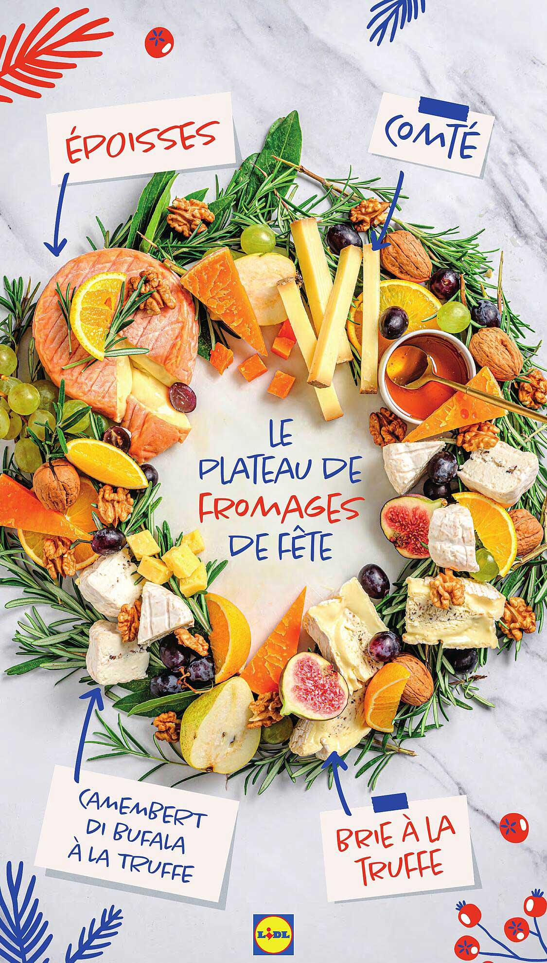 LE PLATEAU DE FROMAGES DE FÊTE