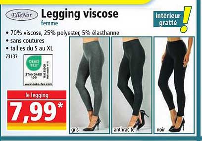 Legging viscose femme