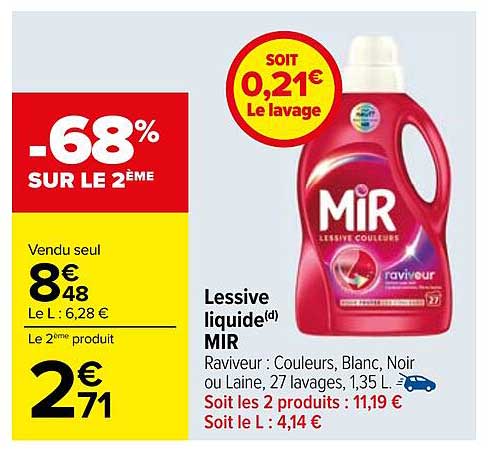 Lessive liquide MIR