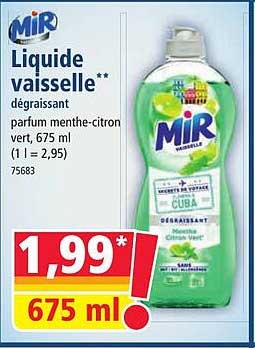 Liquide vaisselle** dégraissant