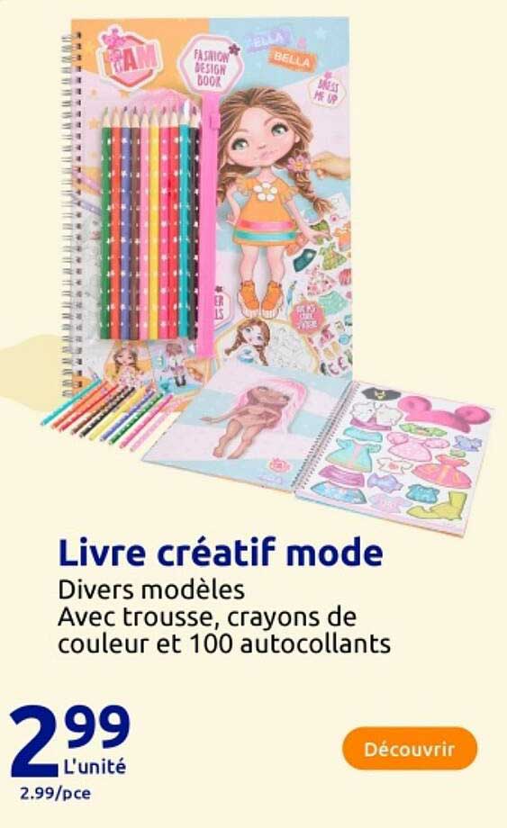 Livre créatif mode