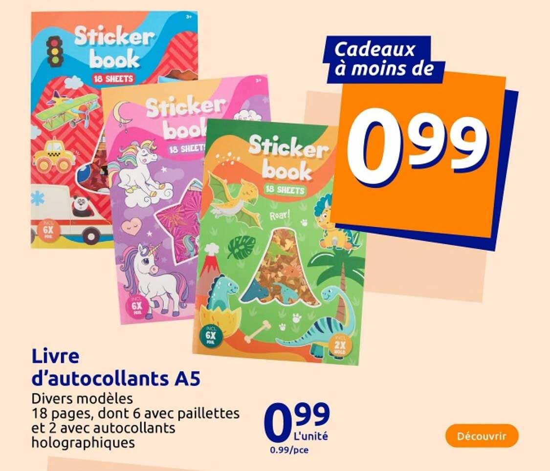 Livre d'autocollants A5