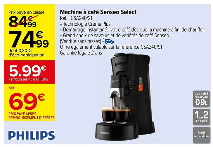 Machine à café Senseo Select