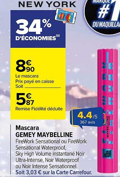 Mascara GEMEY MAYBELLINE