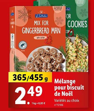 Mélange pour biscuit de Noël