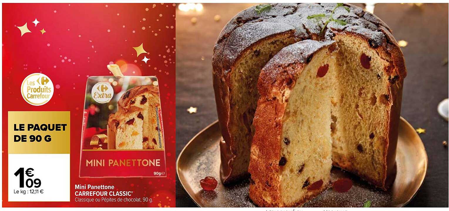 MINI PANETTONE CARREFOUR CLASSIC