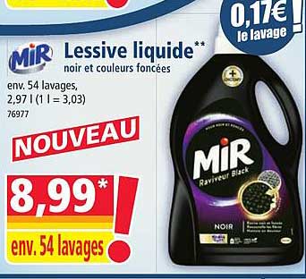 MIR Lessive liquide** Raviveur Black Noir