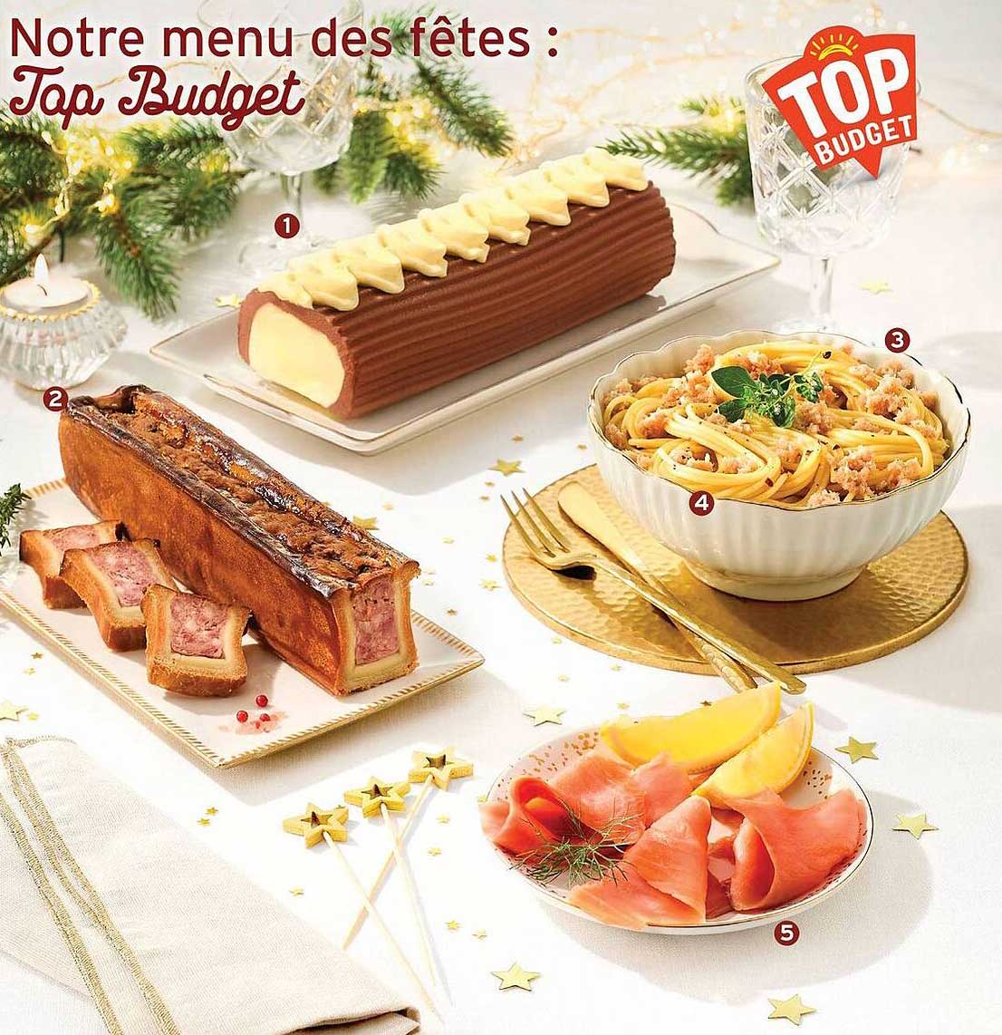 Notre menu des fêtes : Top Budget