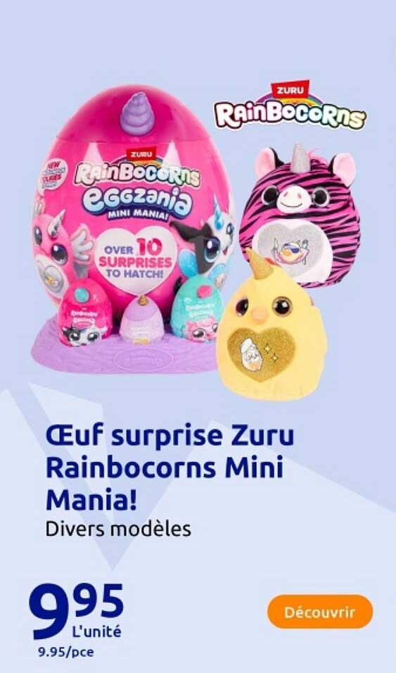 Œuf surprise Zuru Rainbocorns Mini Mania!