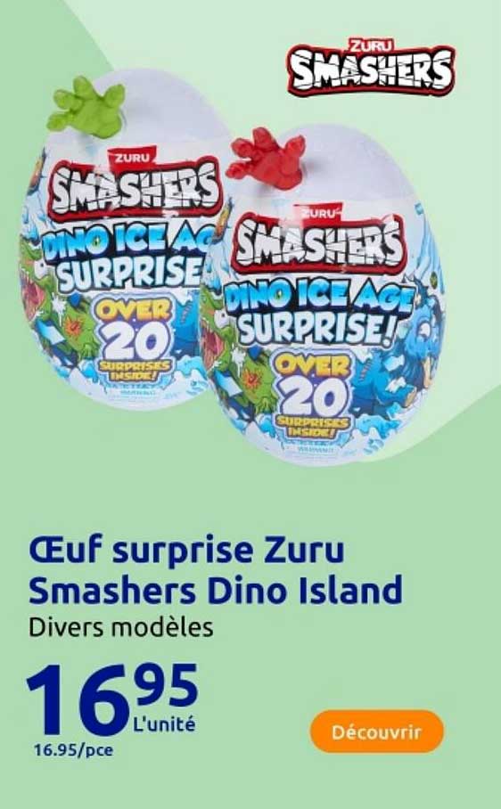 Œuf surprise Zuru Smashers Dino Island