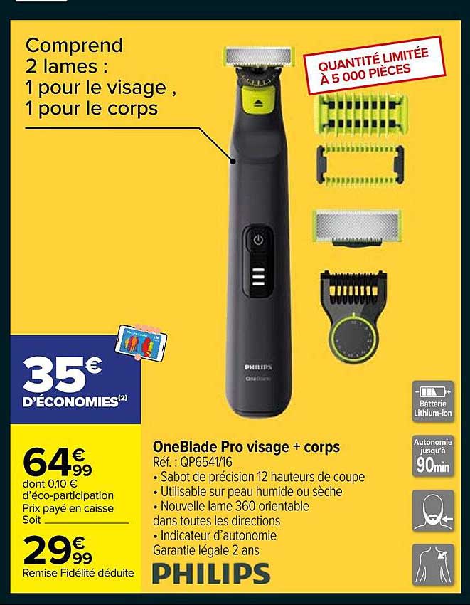 OneBlade Pro visage + corps