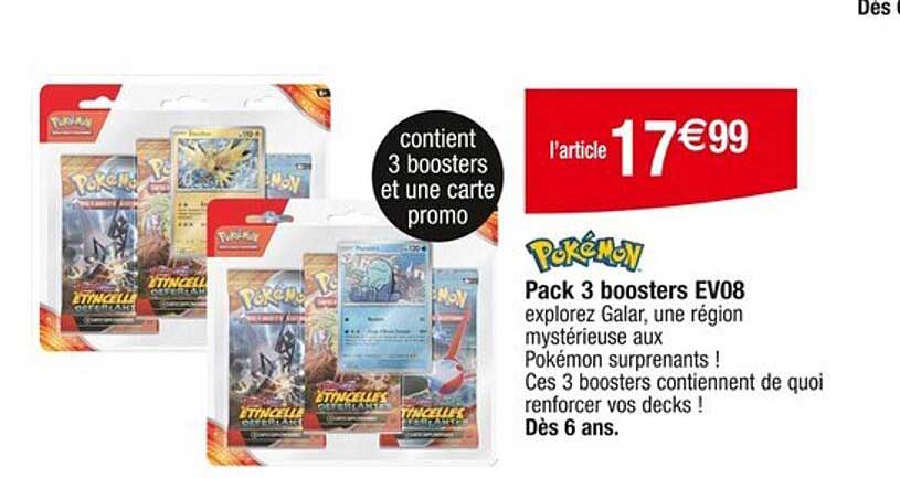 Pack 3 boosters EV08