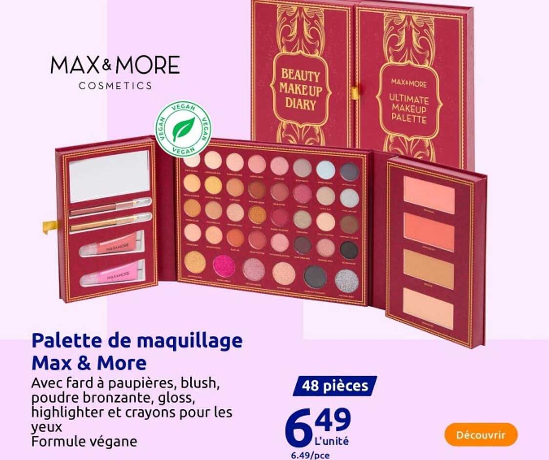 Palette de maquillage Max & More