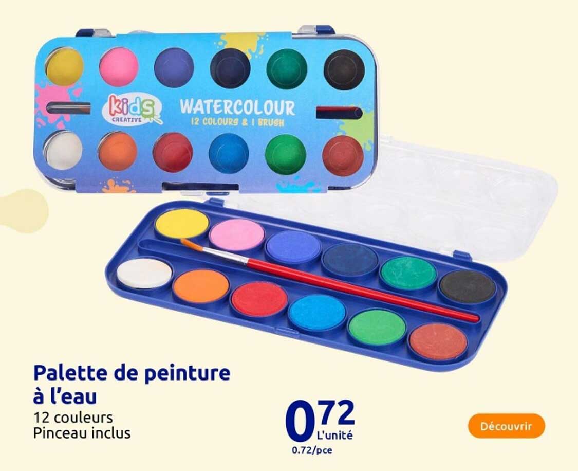 Palette de peinture à l'eau