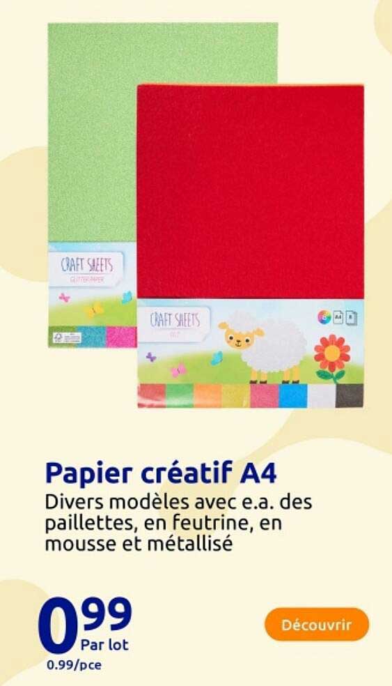 Papier créatif A4