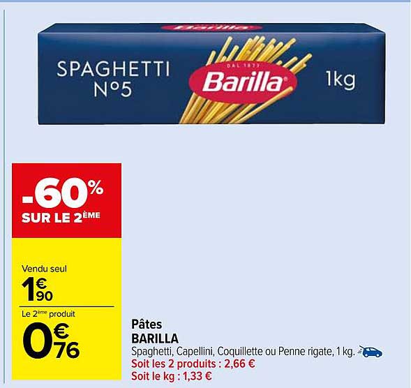 Pâtes BARILLA