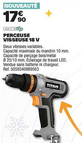 PERCEUSE VISSEUSE 18 V