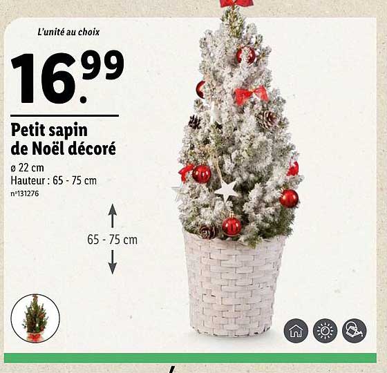 Petit sapin de Noël décoré