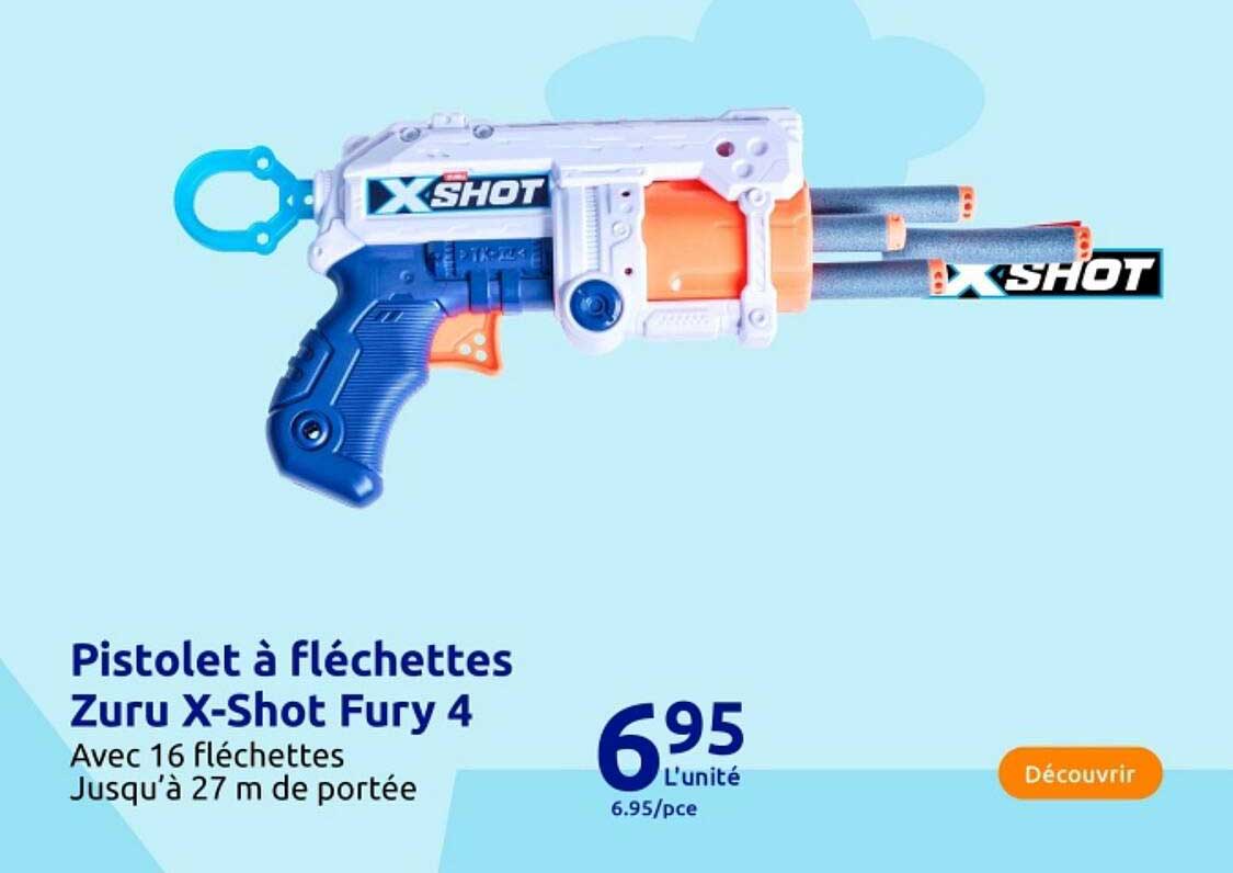 Pistolet à flèches Zuru X-Shot Fury 4