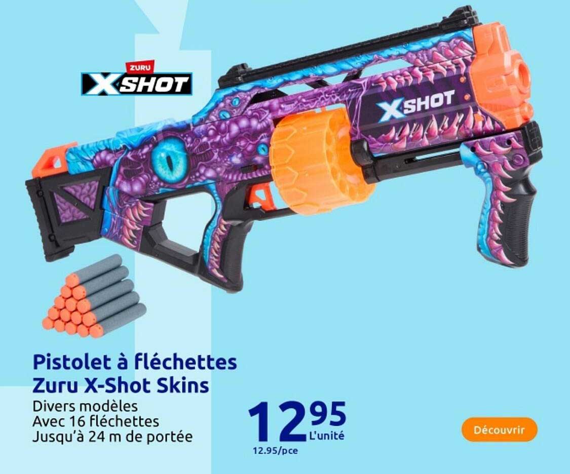 Pistolet à fléchettes Zuru X-Shot Skins