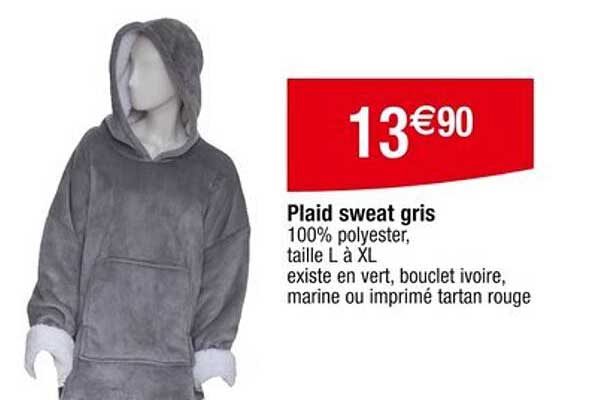 Plaid sweat gris